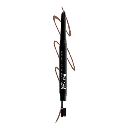NYX PROFESSIONAL MAKEUP Fill & Fluff Eyebrow Pomade Pencil, Black 0.2g (0.007 Oz) | Matte Finish for Effortless Brows — Auburn
