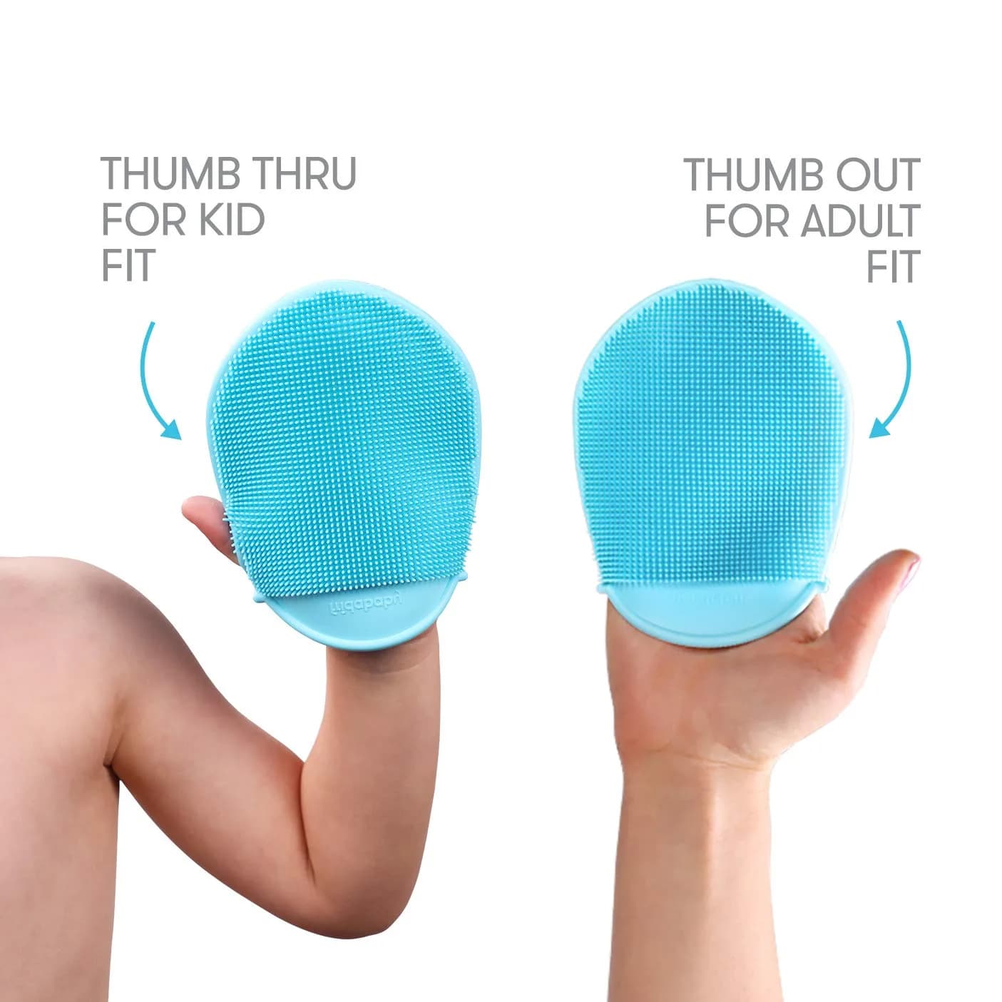 Frida Baby DermaFrida Bath Mitt Silicone | Gentle Exfoliating Toddler Body Brush for All Skin Types - view 5