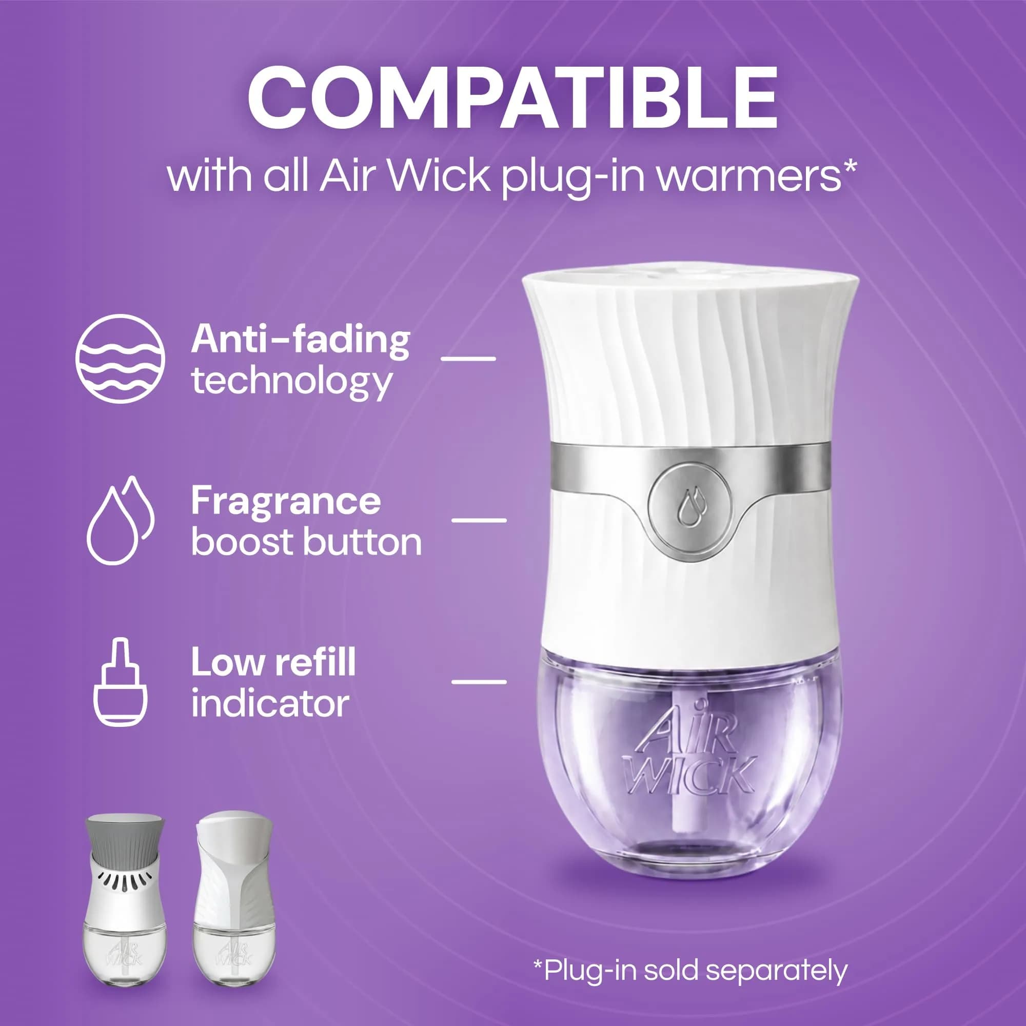 Air Wick Plug In Scented Oil Refills Lavender & Chamomile 10ct (0.67 fl oz per refill) | Continuous Fragrance for Up to 600 Days - view 6