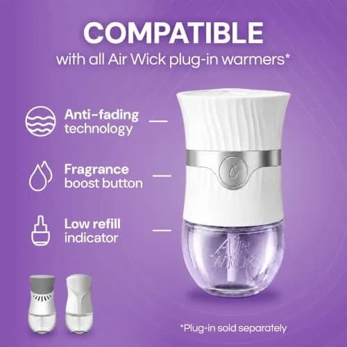 Air Wick Plug In Scented Oil Refills Lavender & Chamomile 10ct (0.67 fl oz per refill) | Continuous Fragrance for Up to 600 Days thumbnail 6