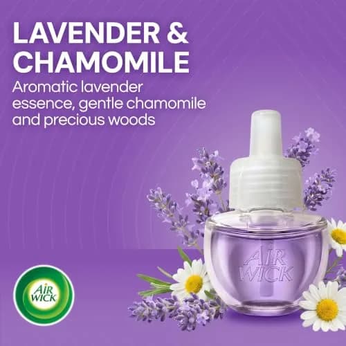 Air Wick Plug In Scented Oil Refills Lavender & Chamomile 10ct (0.67 fl oz per refill) | Continuous Fragrance for Up to 600 Days thumbnail 2
