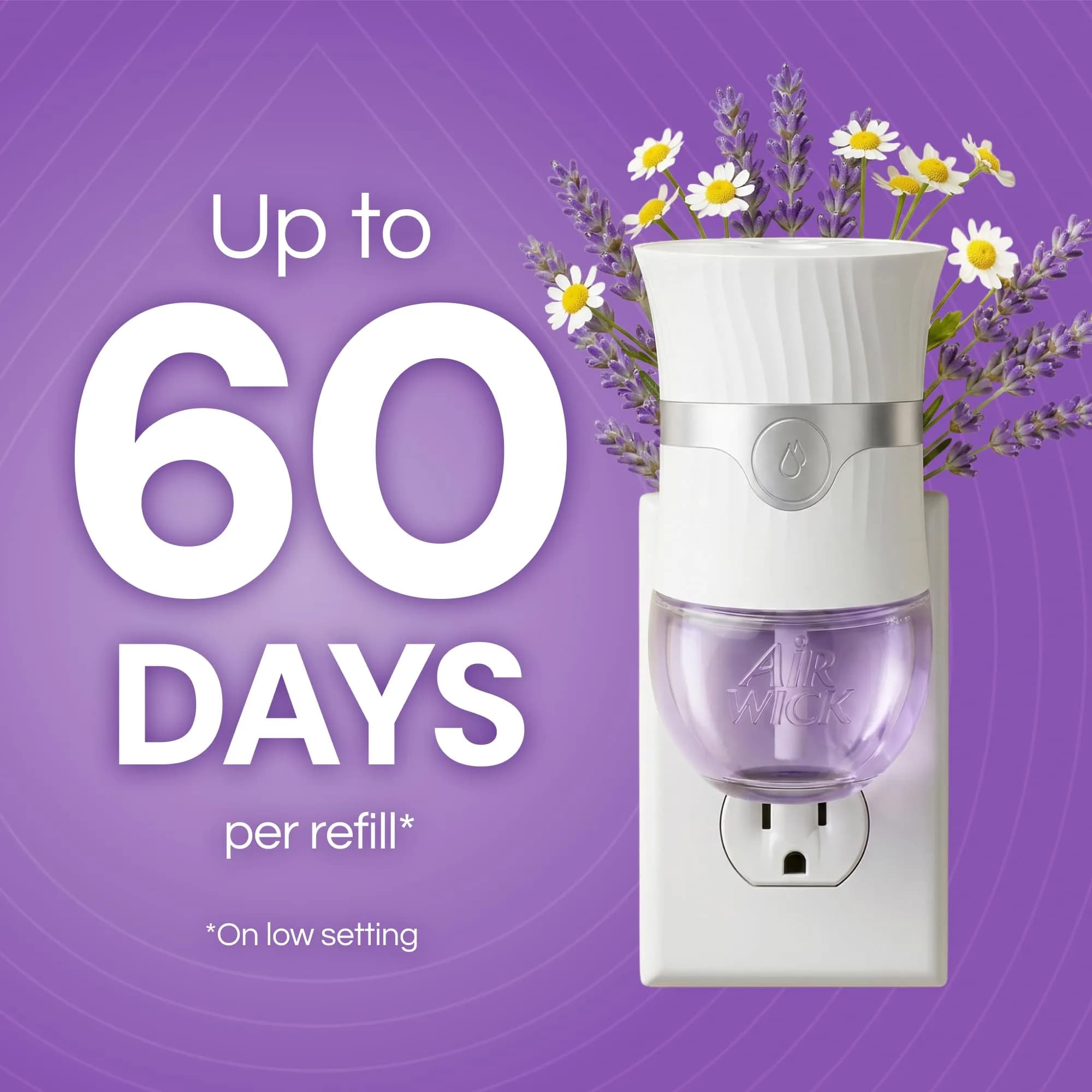 Air Wick Plug In Scented Oil Refills Lavender & Chamomile 10ct (0.67 fl oz per refill) | Continuous Fragrance for Up to 600 Days - view 4
