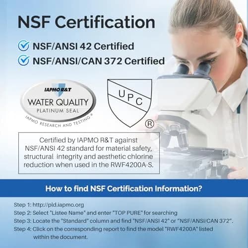ICEPURE DA97-17376B Refrigerator Water Filter 11.32 oz (321 g) | NSF/ANSI Certified for Safe Drinking Water thumbnail 3