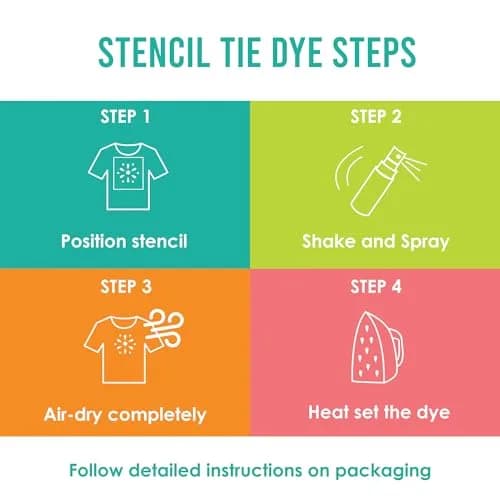 S·E·I Galaxy Tie Dye Kit 8 Colors | Water Based Spray Bottles for Fabric & Home Decor thumbnail 8