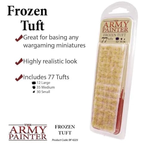 The Army Painter Battlefield Tufts - Frozen Tuft, 77 Pcs, 3 Sizes | Model Scenery & Diorama Supplies thumbnail 2
