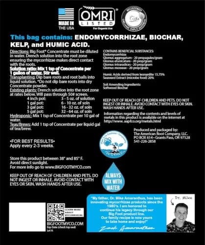 Big Foot Mycorrhizae Concentrate (10 lb) | Long-Lasting Soil & Plant Boost for Gardens & Lawns thumbnail 9