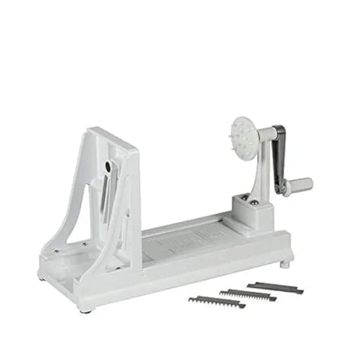 Benriner Turning Slicer White | 4 Japanese Stainless Steel Blades for Precise Vegetable & Fruit Strands thumbnail 1