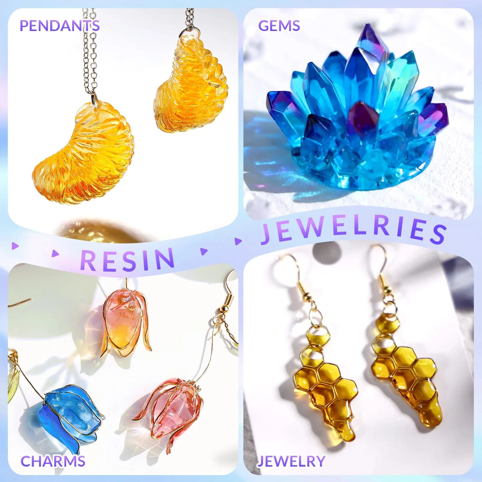 LET'S RESIN Epoxy Resin Dye 15 Colors (10ml/bottle) | Translucent Liquid Pigment for Resin Art & Jewelry Making - view 7
