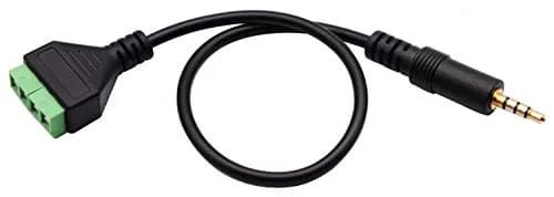 zdyCGTime 3.5mm Screw Terminal Block Cable 30CM | Stereo TRRS Male to 4 Pin Female Adapter thumbnail 4