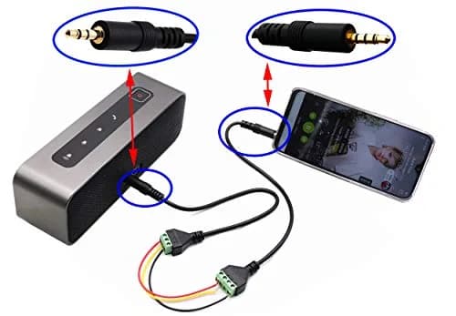 zdyCGTime 3.5mm Screw Terminal Block Cable 30CM | Stereo TRRS Male to 4 Pin Female Adapter thumbnail 7
