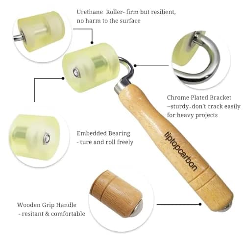 tiptopcarbon Wallpaper Smoothing Tool Kit with Seam Roller & Craft Knife | 8-Piece Set thumbnail 5