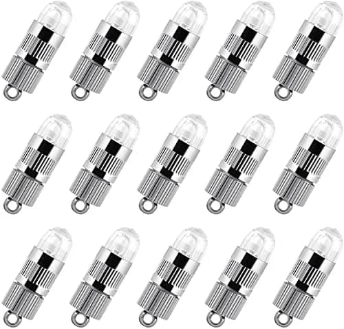 LIHAO 15x Battery Operated Mini LED Lights Warm White | 1.2cm (0.47in) Diameter, 3.5cm (1.38in) Length thumbnail 1