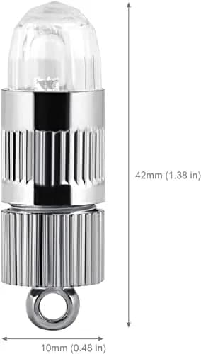 LIHAO 15x Battery Operated Mini LED Lights Warm White | 1.2cm (0.47in) Diameter, 3.5cm (1.38in) Length thumbnail 2