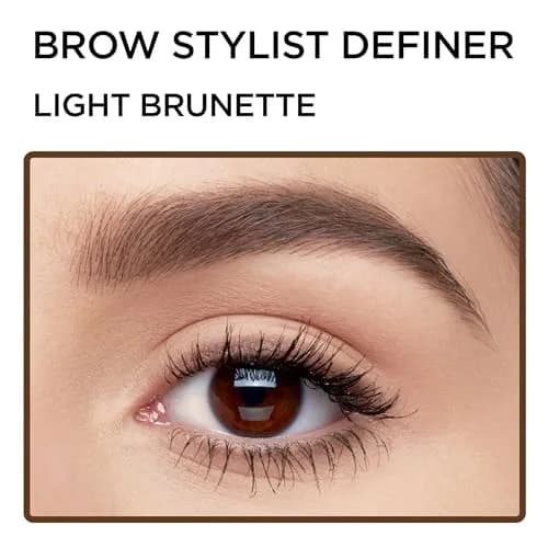 L'Oreal Paris Brow Stylist Definer Waterproof Eyebrow Pencil, Blonde, 0.003 oz (Pack of 2) | Ultra-Fine Mechanical Pencil thumbnail 2