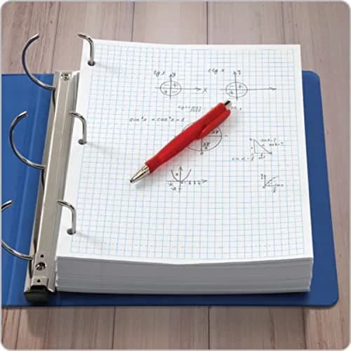 Oxford White Writing Paper 8-1/2" x 11" | 400 Sheets Graph Rule, 3-Hole Punched, Loose-Leaf for 3-Ring Binders thumbnail 3
