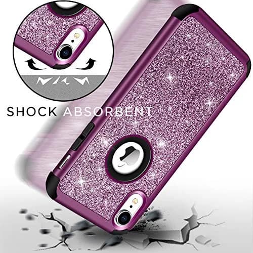 Hython Compatible with iPhone XR Case, Heavy Duty Full-Body Defender 6.1-Inch | Glitter Sparkle Shockproof Cover thumbnail 2