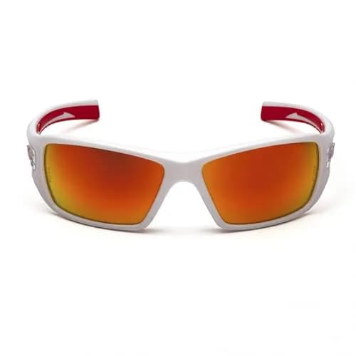 Pyramex Velar Safety Glasses White-Red Frame Sky Red Mirror Lens | ANSI Z87.1 Impact Resistant Polycarbonate thumbnail 2