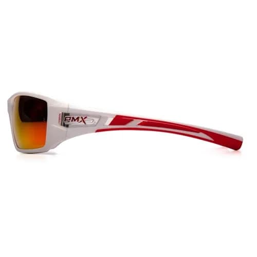 Pyramex Velar Safety Glasses White-Red Frame Sky Red Mirror Lens | ANSI Z87.1 Impact Resistant Polycarbonate thumbnail 3