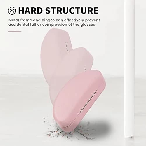 molshine Hard Shell Sunglasses Case Classic Large Pink | Protects Glasses from Extrusion & Falls thumbnail 6