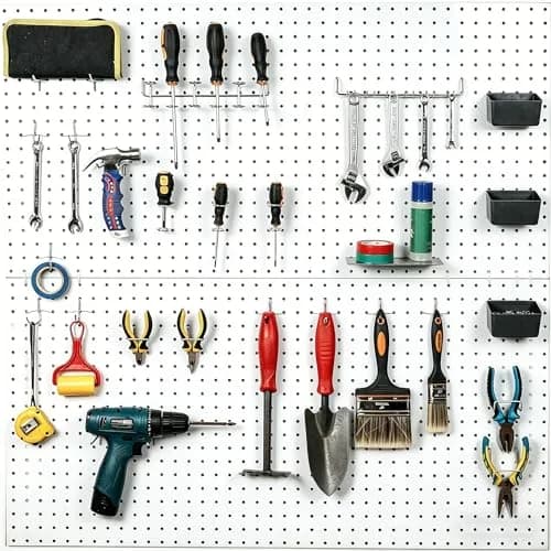FRIMOONY 80-Piece Pegboard Hooks Assortment with Bins and Peg Locks | Organize Tools, Garage, Kitchen thumbnail 8