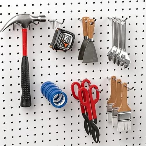 FRIMOONY 80-Piece Pegboard Hooks Assortment with Bins and Peg Locks | Organize Tools, Garage, Kitchen thumbnail 2