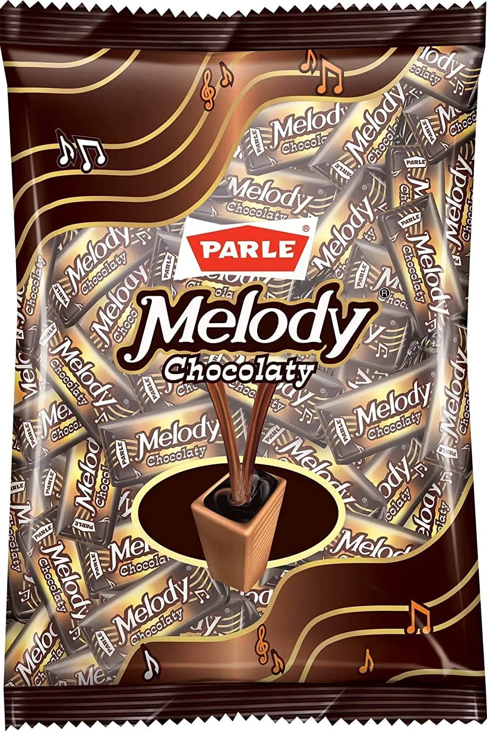 Parle Melody Chocolate Bar 195 g (6.88 oz) | Rich Dark Chocolate Flavor — 195 G