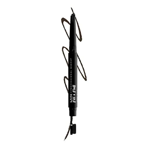 NYX PROFESSIONAL MAKEUP Fill & Fluff Eyebrow Pomade Pencil, Espresso | Dual-Ended Micro Paddle Brush & Precise Teardrop Tip thumbnail 1