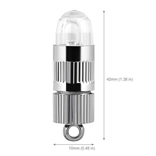 LIHAO 15x Battery Operated Mini LED Lights, White | 1.38 inch (3.5cm) Length thumbnail 2
