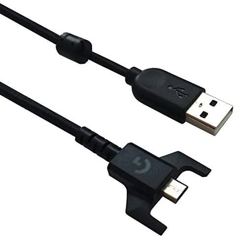 HUYUN USB Charging Cable Replacement for Logitech G403 G900 G903 G703 G PRO G Pro x Superlight Wireless Mouse | Durable 2m Tangle-Free thumbnail 3
