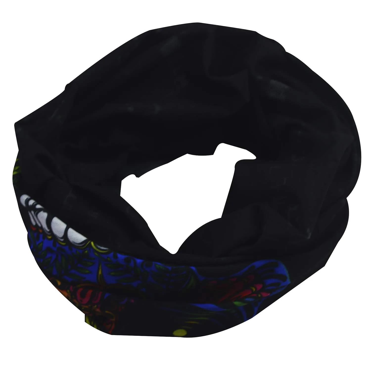 Obacle Skull Face Mask Half - Skull Blue-Red-Green Face for Dust, Wind & UV Protection - view 4