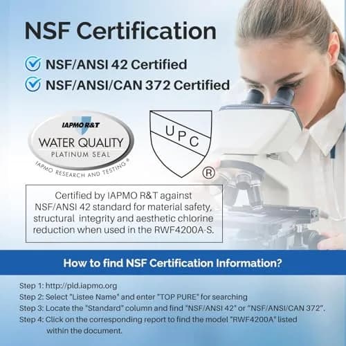ICEPURE RWF4200A Refrigerator Water Filter 3 Pack | NSF/ANSI Certified for Samsung HAF-QIN/EXP thumbnail 2
