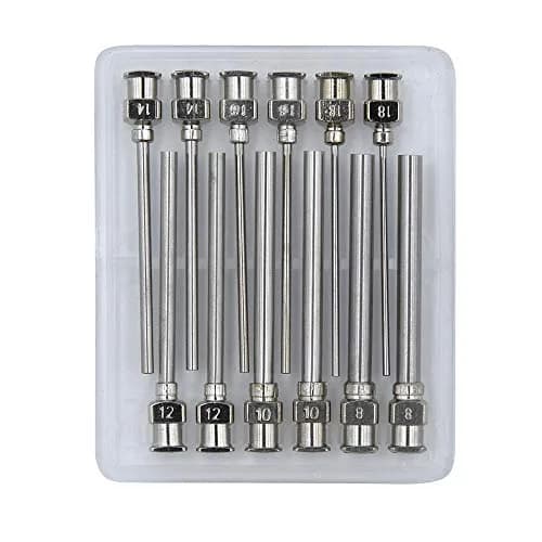 Auerllcy 12 Pack Blunt Tip Dispensing Needles Set 50mm (1.97 in) | Luer Lock 8G-18G Assortment thumbnail 3