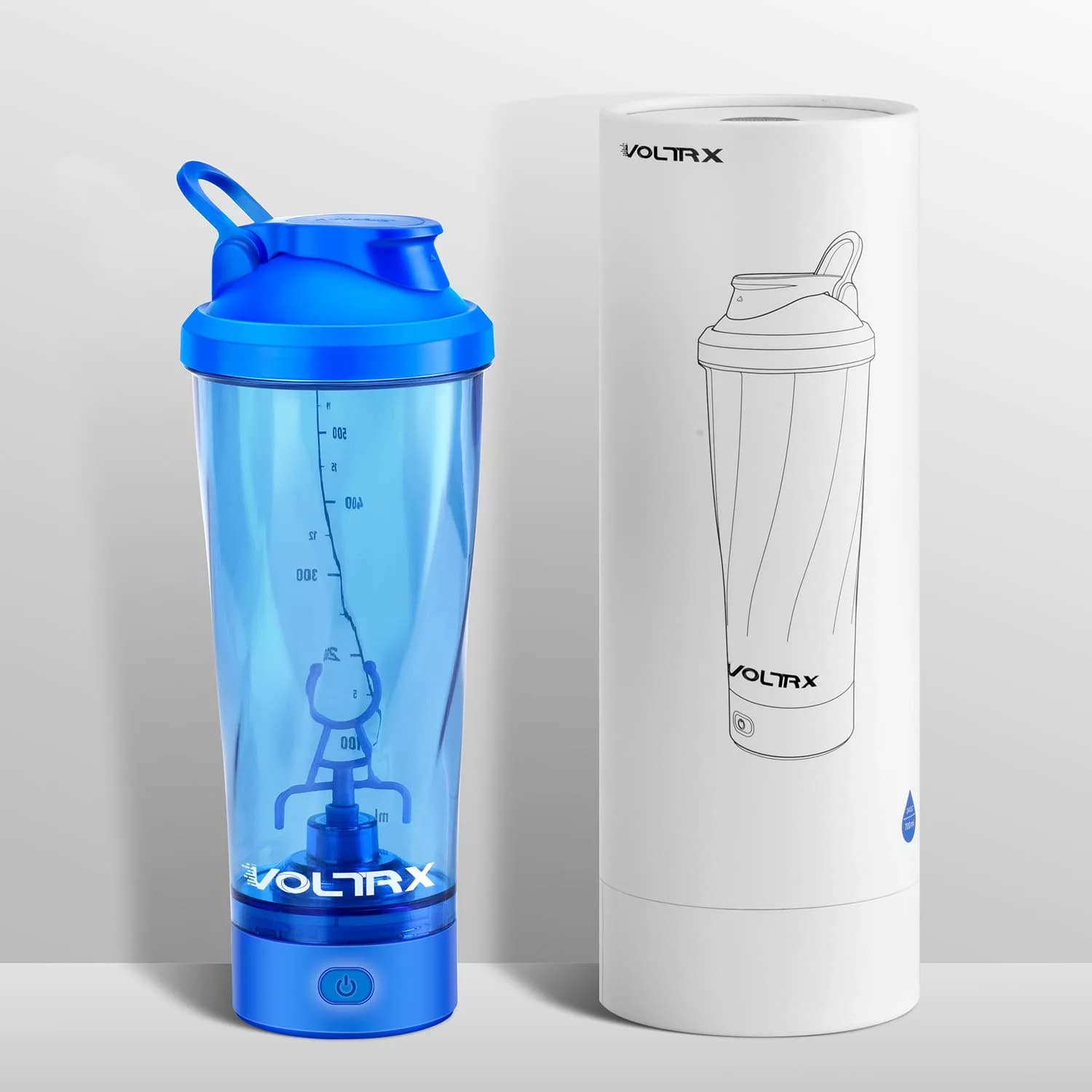 VOLTRX Premium Electric Protein Shaker Bottle 600ml (20 fl oz) | Vortex Portable Mixer Cup with USB Rechargeable Battery - view 6