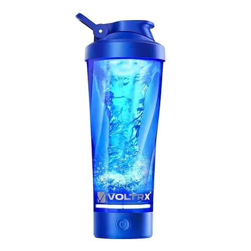 VOLTRX Premium Electric Protein Shaker Bottle 600ml (20 fl oz) | Vortex Portable Mixer Cup with USB Rechargeable Battery thumbnail 1