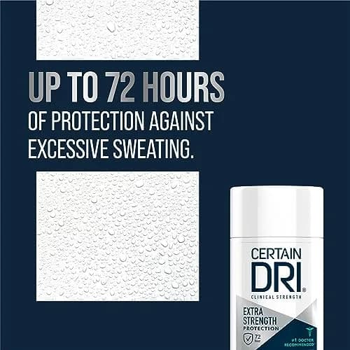 Certain Dri Extra Strength Clinical Antiperspirant Stick 156 g (5.1 oz) | 72-Hour Sweat & Odor Protection thumbnail 2