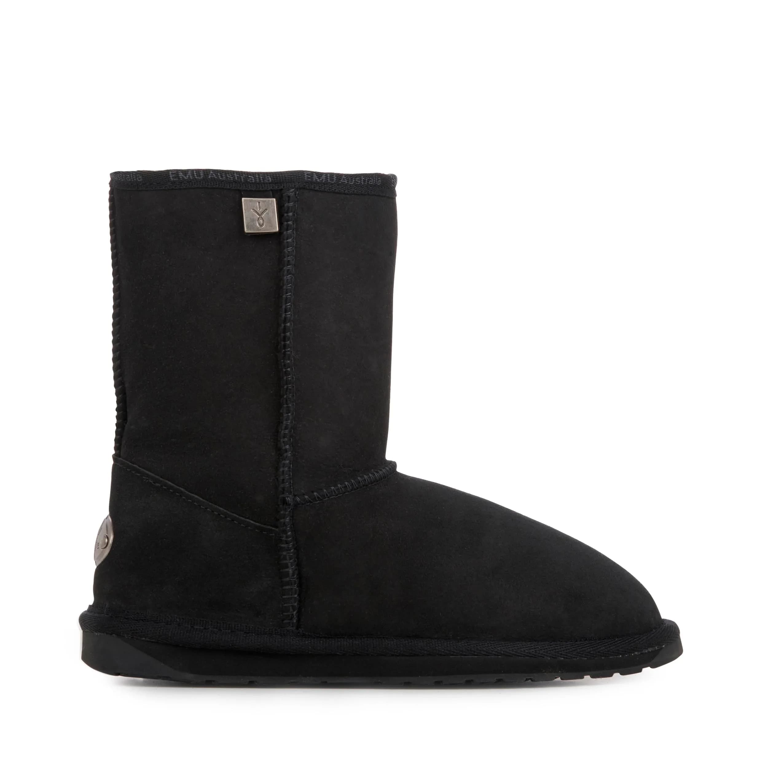 EMU Platinum Stinger Slim Lo Womens Boot, Black, US 9 | Water-Resistant Sheepskin Comfort — 11