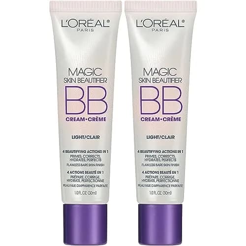 L'Oreal Paris Magic Skin Beautifier BB Cream Tinted Moisturizer, Light, 1 fl oz, 2 Count - main product image
