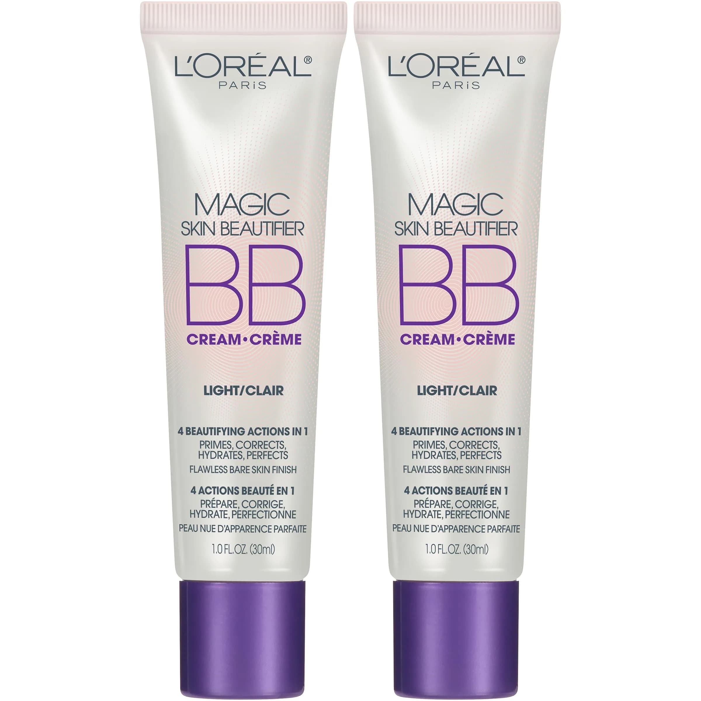 L'Oreal Paris Magic Skin Beautifier BB Cream Tinted Moisturizer, Light, 1 fl oz, 2 Count - main product image
