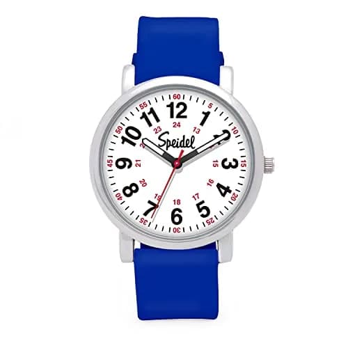 Speidel Water Resistant Scrub Watch 38mm | Easy Read, Unisex Silicone Band, Royal Blue thumbnail 1