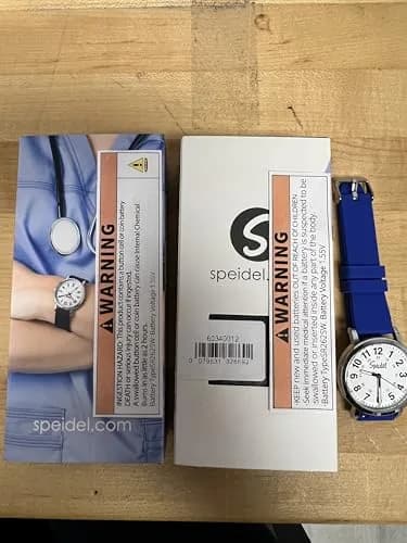 Speidel Water Resistant Scrub Watch 38mm | Easy Read, Unisex Silicone Band, Royal Blue thumbnail 8