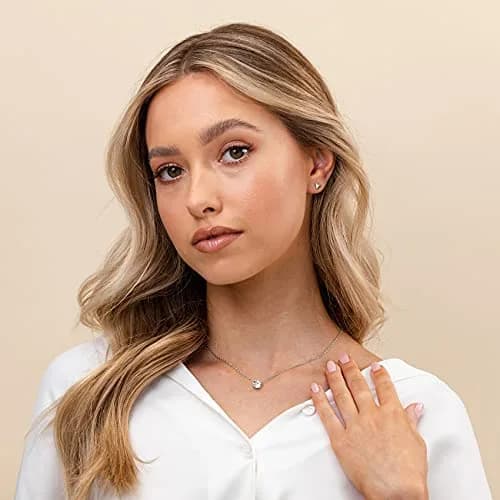 PAVOI 14K Gold Plated Crystal Solitaire Necklace 1.5 Carat | Elegant Gold Pendant for Women thumbnail 2