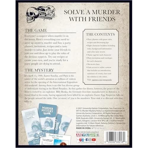 Murder Mystery Party Death by Chocolate Game, 6-8 Players, Ages 18+ | Interactive Dinner Party Game thumbnail 8