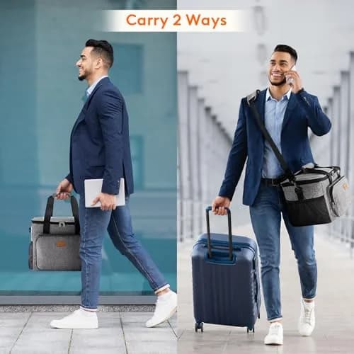 Lifewit Insulated Lunch Box for Men, 24L Gray | Large Capacity Food Cooler for Office & Travel thumbnail 6