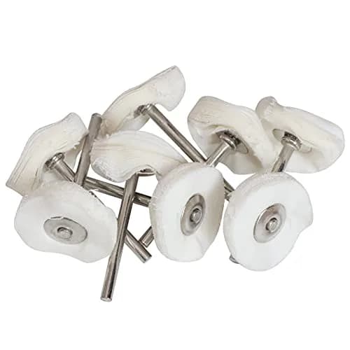 FPPO 1Inch Polishing Buffing Wheel Set with 3mm Shank | 50 Pieces for Rotary Tools thumbnail 4
