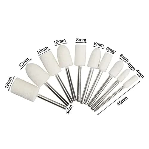 FPPO 1Inch Polishing Buffing Wheel Set with 3mm Shank | 50 Pieces for Rotary Tools thumbnail 5