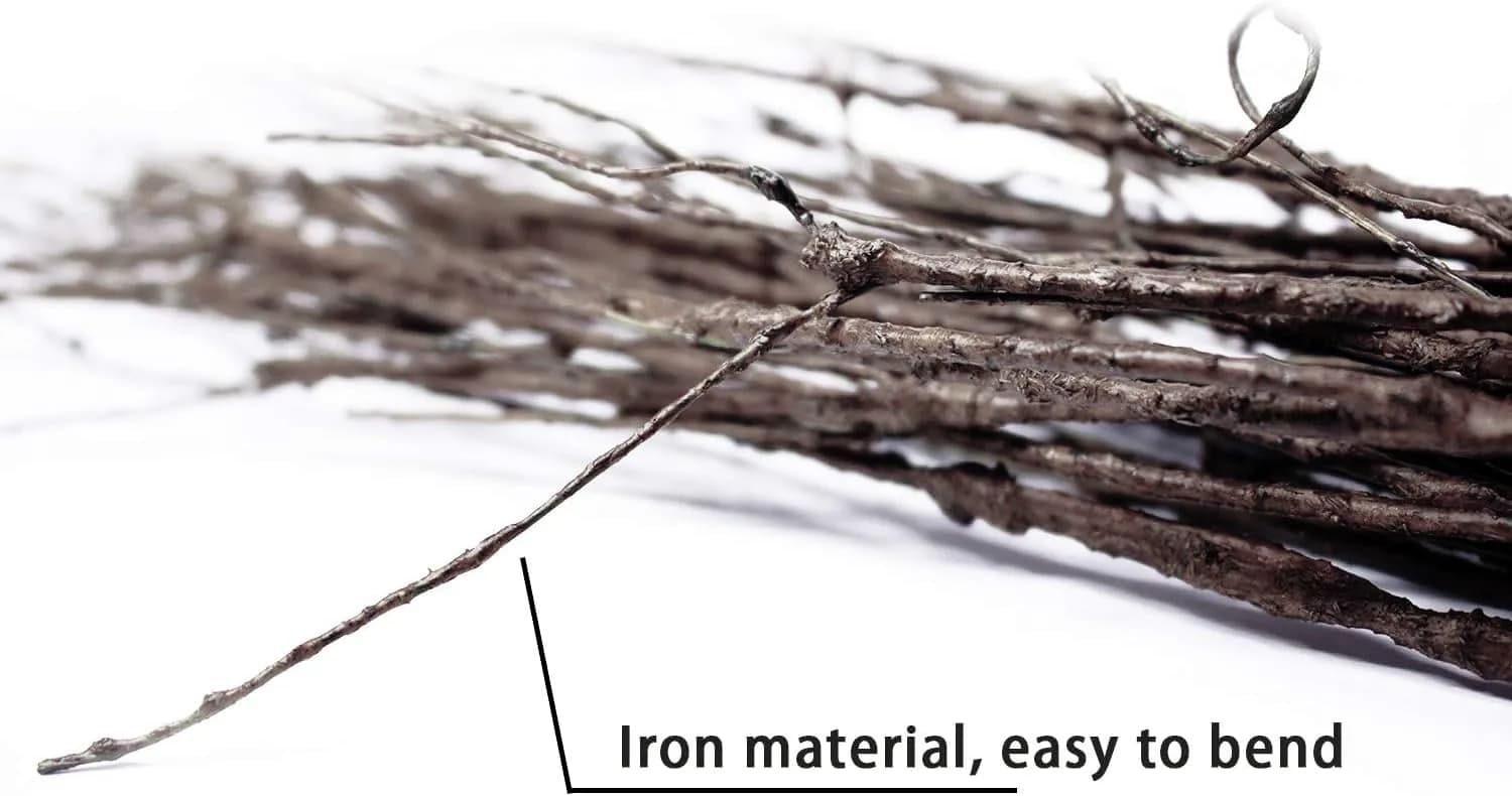 MISSWARM Artificial Curly Willow Branches 78cm (30.7in) | 10 Pcs Lifelike Bendable Stems for Home Decor - view 3