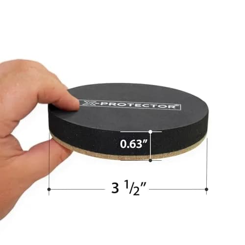 X-Protector Felt Furniture Sliders 16 pcs 3 1/2" | Heavy Duty Hardwood Floor Protectors thumbnail 2