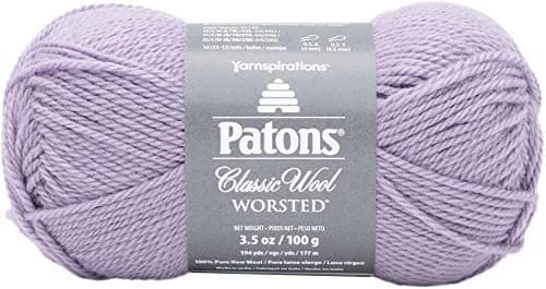 Patons Classic Wool Yarn Misty Lavender 100g (3.5 oz) | 100% Wool Yarn for Knitting & Crochet thumbnail 1