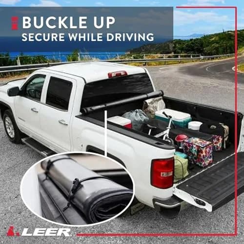 LEER SR250 Soft Rolling Truck Bed Tonneau Cover 5'7" | Weatherproof, Easy Install, Limited Lifetime Warranty thumbnail 6