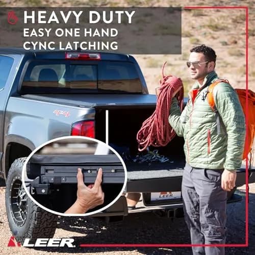 LEER SR250 Soft Rolling Truck Bed Tonneau Cover 5'7" | Weatherproof, Easy Install, Limited Lifetime Warranty thumbnail 8